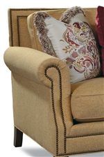 Square Back and Rolled Arms with Nail Head Trim