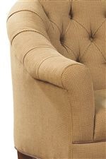 Rolled Arms and Tufted Back Create an Eye-Catching Traditional Style