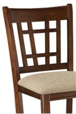 Counter Height Chair with Lattice Back