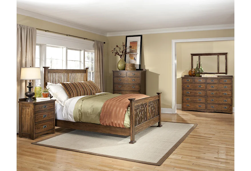 Oak Park Queen Bedroom Group by VFM Signature at Virginia Furniture Market
