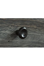 Solid wrought iron pulls with black powder coated finish