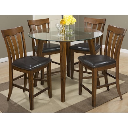 48" Round Counter Height Table and Stool Set