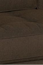 Welt Cording and Button Tufted Seat on Sofa