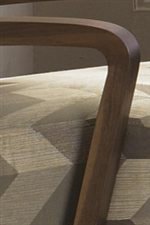 Exposed Wood Arm on Accent Chair