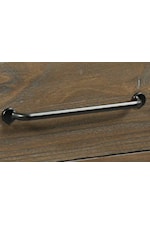Modern hammered metal bar pulls