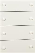 White Round Drawer Knobs