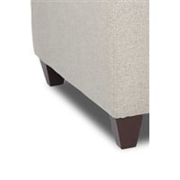 Exposed Wood Block Legs Show Off Contemporary Style
