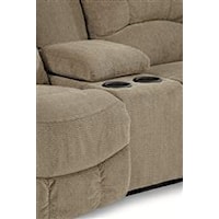 Middle Storage Console with Cupholders in Loveseat
