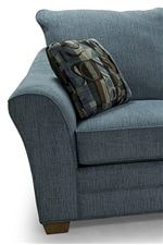 Modern Flared Arms, Cushions, and Tapered Wood Feet