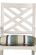 Stylish Geometric Pattern on Chair Backs Make a Statement