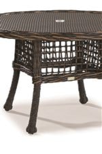 Woven Tops and Simple Bases Create Stylish Tables