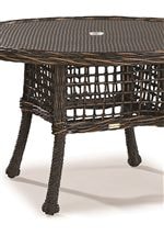 Woven Tops and Simple Bases Create Stylish Tables