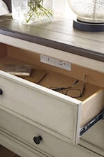 Built-in Outlets and USB Ports Support Modern Technology