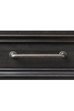 Modern bar pull hardware in Gunmetal finish