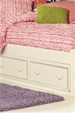 Under Bed Storage Options Include Drawers or Trundle Unit