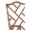 Leather Wrapped Rattan Frames on Select Chairs