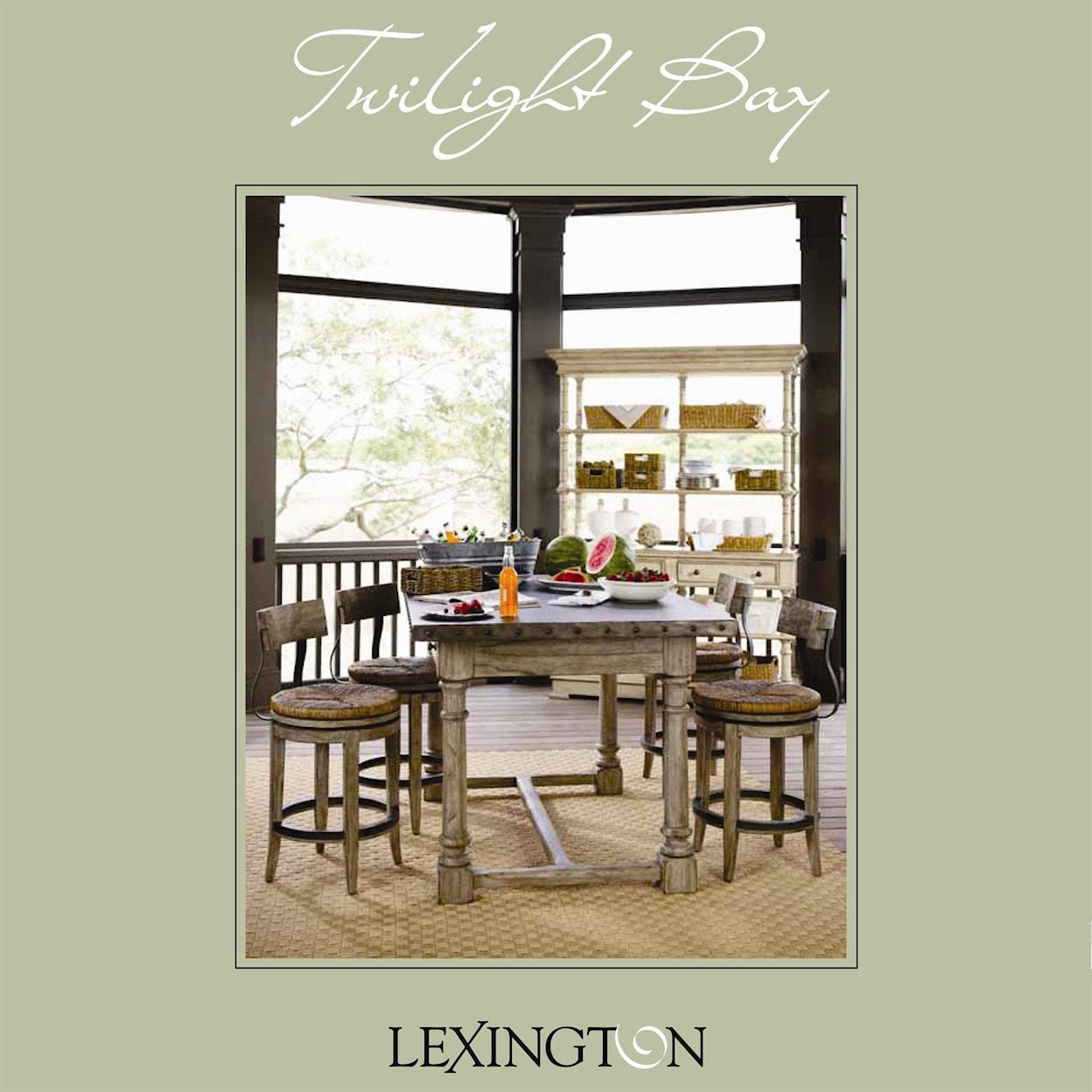 Lexington Twilight Bay Shelter Island Bistro Table