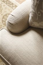 Low Profile Arms with Pleating Mix Traditional and Modern Aesthetics on the Carley Sofa