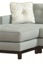 Detached Sectional Ottoman with Moveable Cushion