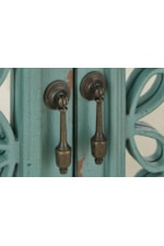 Drop Pendant Hardware in Antique Brass