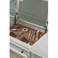 Lift Top Mirror and Jewelry Storage
