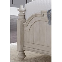 Poster bed footboard detail