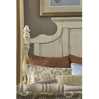 Detailed Headboard with Turned Posts