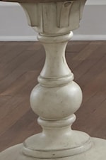 Chairside table pedestal