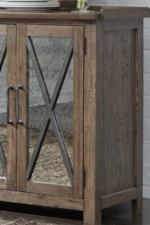 Sideboard corner and mirror door