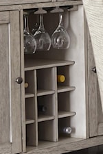 Bottle storage and stemware rack