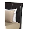 Features a Beautiful Flowing Upholstered Headboard with Subtle Paneling