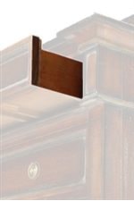 ENGLISH DOVETAIL JOINTS are used on drawer fronts, sides & backs. It remains the time worn choice for superior furniture.