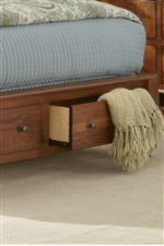 Bed Offers Footboard Storage Drawers