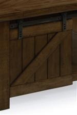 Sliding Barn Door Hardware in Rustic Pewter Color Creates the Prefect Touch of Fashion-Forward Industrial Style