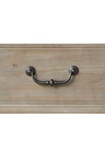 Drop Pull Hardware with Weathered Bronze Finish