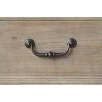 Drop Pull Hardware with Weathered Bronze Finish