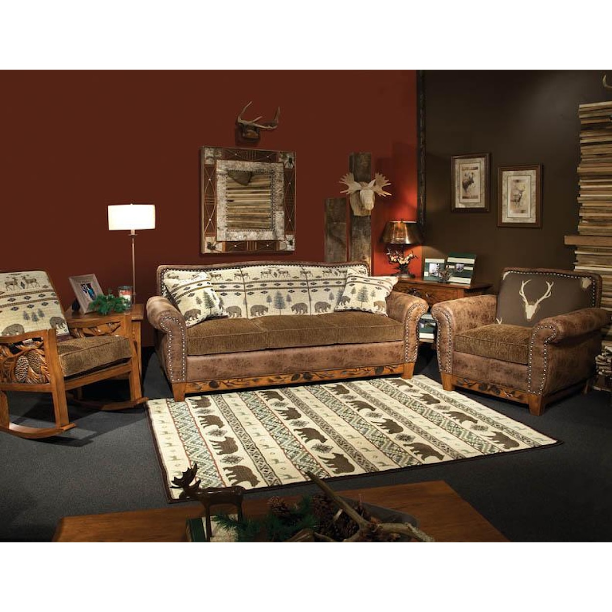 Marshfield Woodland Stationary Living Room Group