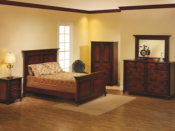 King Panel Bed Bedroom Group
