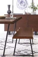 Modus International Kali Dining Bench with Live Edge Seat