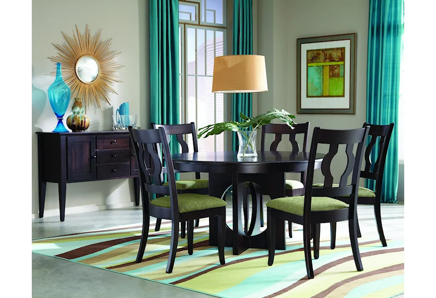 Single Metro Casual Dining Room Group by Mavin at Dinette Depot