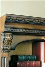 Carved Acanthus Leaf Details, Thick Dentil Molding, and Reeded Pillasters are Found Throughout the Collection