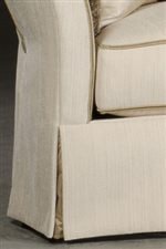 Smooth Pulled Upholstery and Classic Pleated Skirts Provide Fine Tailored Accents From an Elite Furniture Manufacturer