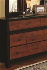 Cinnamon Drawer Fronts & Black Tapered Feet