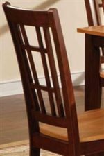 Mission Style Slat Back on Side Chairs