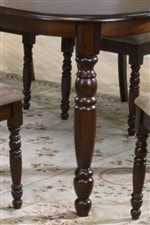 Elegant Turned Legs Contribute to Sophisticated Style