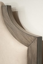 Corner Cutout Design Featured in Headboard and Arch Mirror