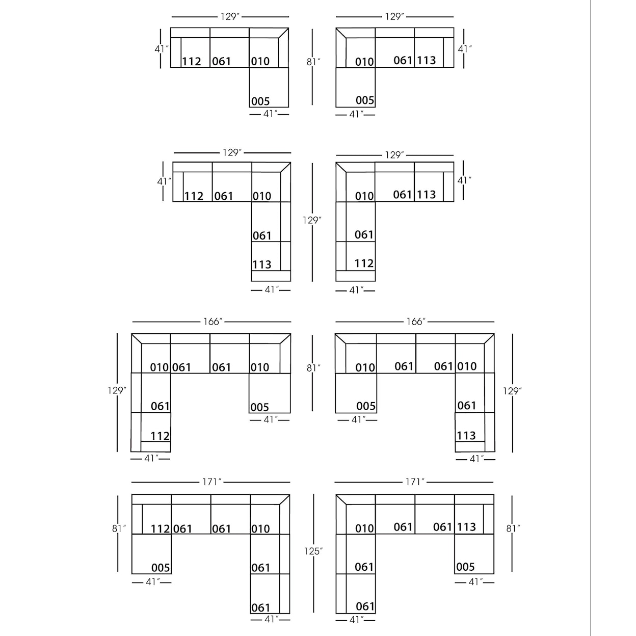 Robin Bruce Neval 8-Piece Sectional