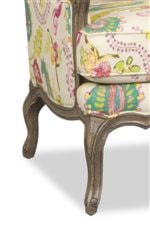 HF Custom Kelsea Traditional Exposed-Wood Wing Chair