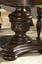 Detailed Carving on Table Pedestal