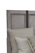 Metal Strap Headboard Showcasing Metal Accents Featured Throughout Collection